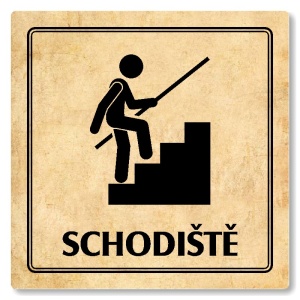 Schodiště, 100x100mm, pergamen, Utah